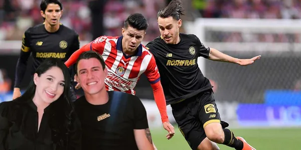 Adriana Castillo y Cristian Calderón junto al Chivas vs Toluca / FOTO MEXSPORT