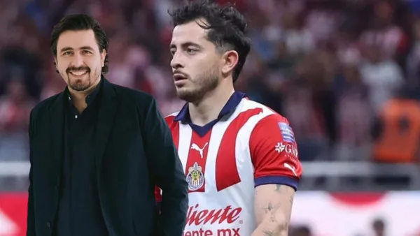 Alan Mozo en partido de Chivas y Amaury Vergara