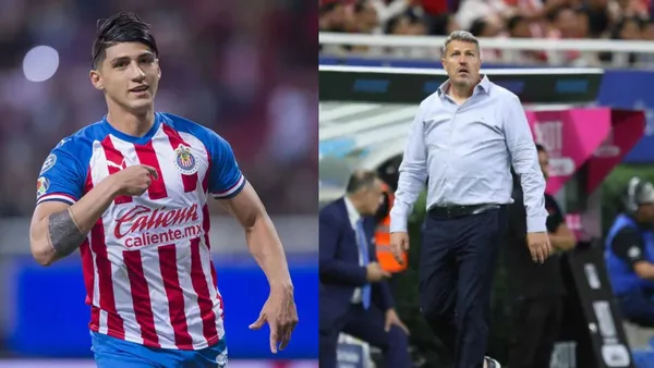 Alan Pulido le da la mejor noticia a Óscar García de cara al partido vs Cibao | Foto: Especial