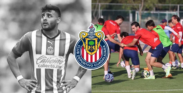 Alexis Vega está lesionado, así lo confirmó el Guadalajara, su reemplazo ya entrena con el equipo.
