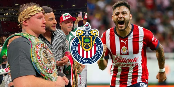 Alexis Vega fue captado al lado de Saúl Álvarez tras su pelea antes del debut de Chivas en liguilla.