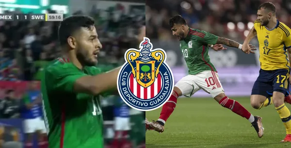 Alexis Vega la rompió con su golazo frente a Suecia y el equipo que pondría una millonada para sacarlo de Chivas.