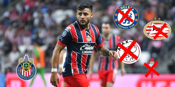 Alexis Vega sufrió una dolorosa lesión que lo dejará fuera por varias semanas en Chivas.