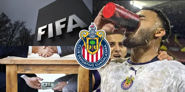 Alexis Vega y la posibilidad de ser castigado por beberse una cerveza en pleno clásico tapatío.