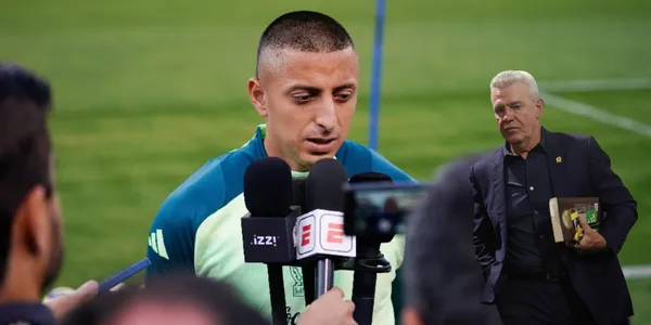 Alvarado en zona mixta. Foto: Récord