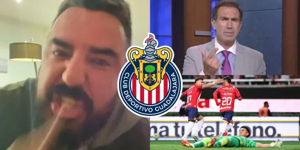 Álvaro Morales no soportó el éxito de Chivas y así lo exhibió Francisco Gabriel de Anda.