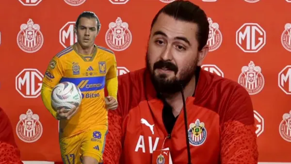 Amaury en conferencia y Córdova con Tigres