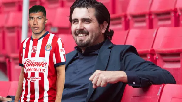 Amaury en las sillas del Akron y Daniel Aguirre