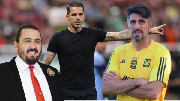 Amaury Vergara con Gago y Pauno con los colores de Tigres