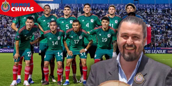 Amaury Vergara en Chivas y jugadores de México (Fuente: MEXSPORT)