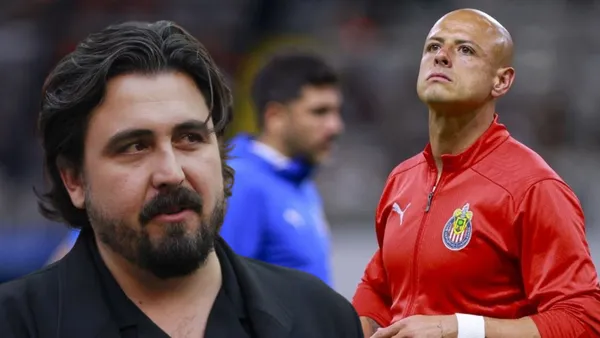 Amaury Vergara y Javier Hernández (Foto tomada de: MexSport)