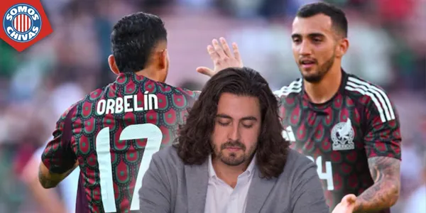 Amaury Vergara y jugadores de la Selección Mexicana (Fuente: MEXSPORT)