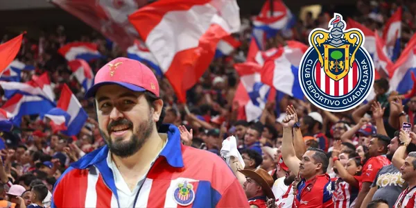 Amauryu con la afición de Chivas/FOTO: TV Azteca