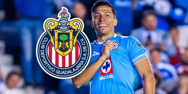 Ángel Sepúlveda festejando su gol con Cruz Azul / Foto: MEXSPORT