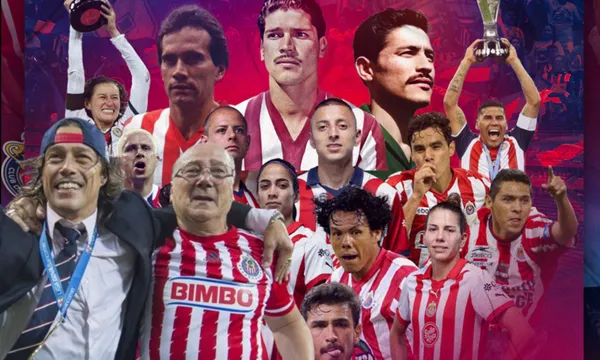 Arte del festejo de Chivas por su anivesario / X Chivas