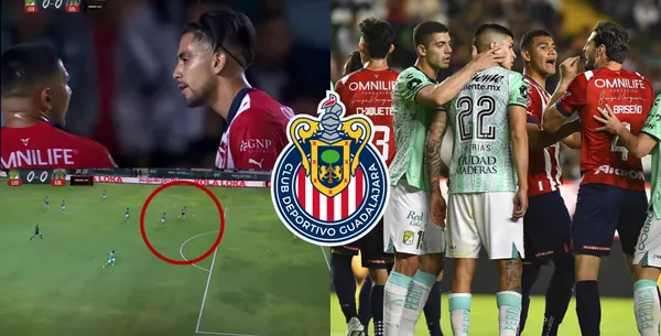 Así reaccionó Ricardo Marín tras el regaño que Víctor Guzmán le dio en su pleno debut oficial con la camiseta de Chivas.