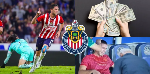 Aunque juegue en otro equipo e incluso este lesionado, Chivas seguirá pagando una fortuna por Ormeño.