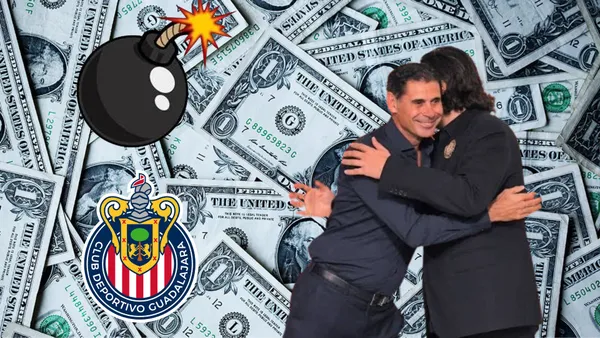 Bombazo y escudo de Chivas, Hierro y Amaury se abrazan