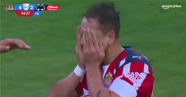 Captura de Liga MX del gol de CH14