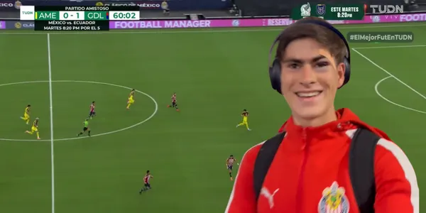 Captura de TUDN con González al frente