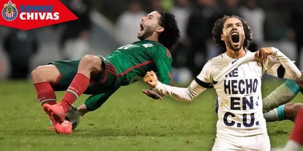 César Huerta en la selección mexicana (Fuente: MEXSPORT)