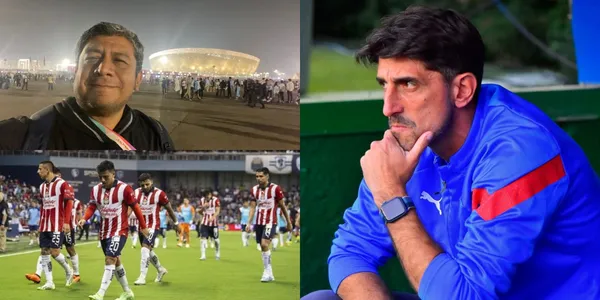 Chema Garrido señala al jugador que se no está rindiendo en Chivas