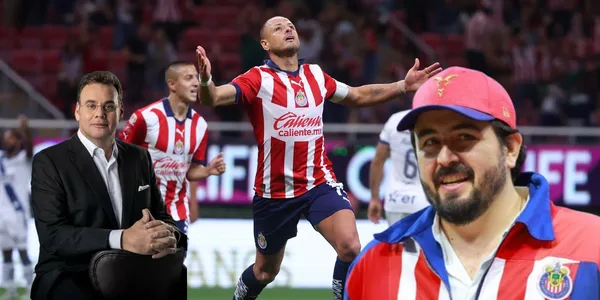 Chicharito con amaury y Faitelson/FOTO: X Chivas