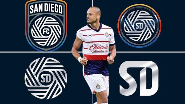 Chicharito con Chivas y el Escudo del San Diego Fc