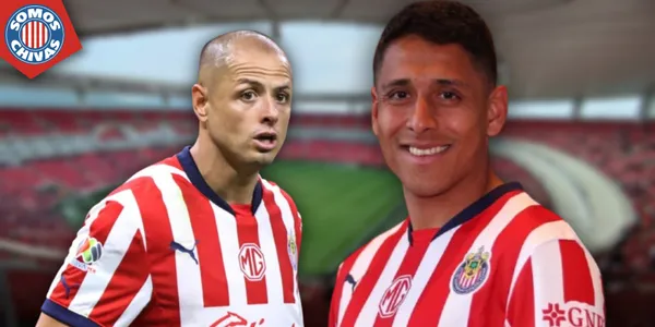 Chicharito y Luis Romo en Chivas (Fuente: MEXSPORT)