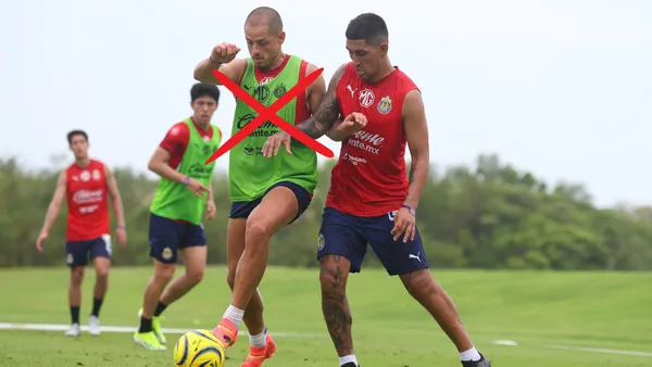Chicharito y Pocho en la pretemporada con Chivas