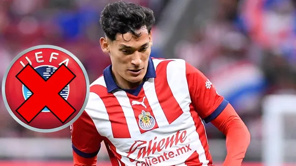 Chiquete Orozco y logo de la UEFA