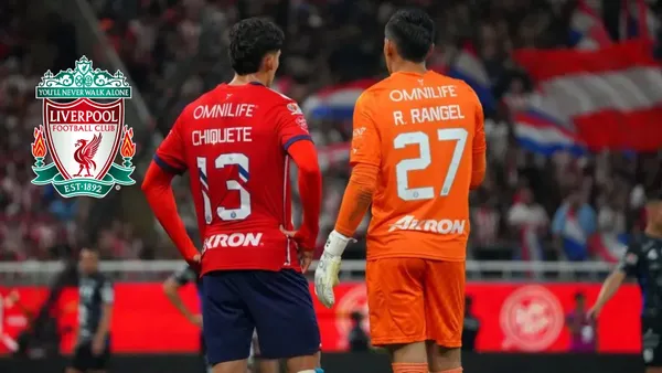 Chiquete y Tala y logo del Liverpool