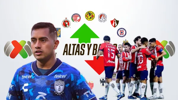 Chiquito con la de Pachuca y jugadores de Chivas