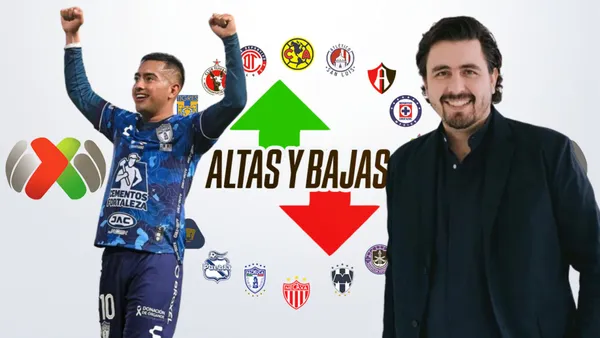 Chiquito con los clubes de la Liga Mx y Amaury Vergara