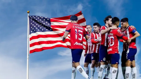 Chivas con la bandera de USA