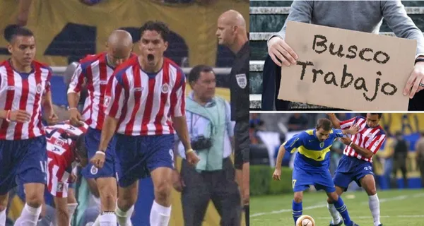 Chivas de Guadalajara lo bailó en un cotejo de Copa Libertadores, en el que el defensa fue superado por la parte posterior del chiverío, ahora no tiene trabajo.