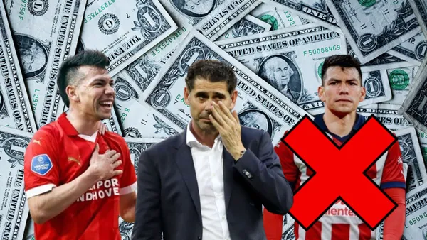 Chucky con la del PSV, Hierro lamentándose y Chucky con la deChivas