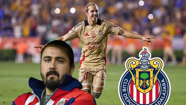 Córdova con Tigres, el escudo de Chivas y Amaury