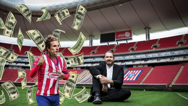 Cortizo con la de Chivas y Amaury Vergara en el Akron