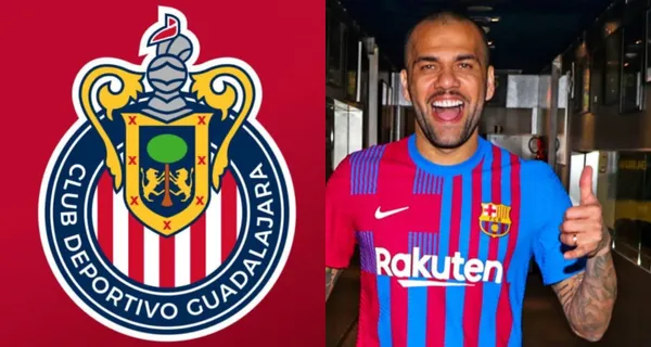 Dani Alves le dio un regalo al que considera el mejor jugador del Guadalajara.