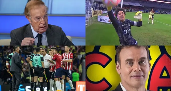 David Faitelson se hizo de la vista gorda ante el arbitraje del Clásico Nacional.