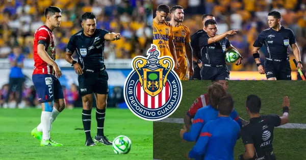 Destapan como el arbitraje perjudicó a Chivas en la final de ida en la cancha de Tigres.