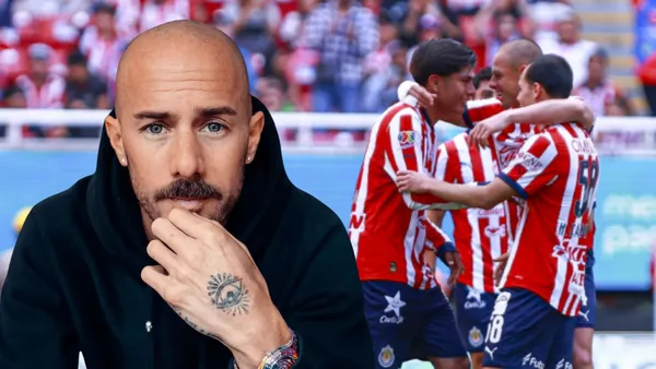 Diego Dreyfus y jugadores de Chivas (Foto tomada de: Instagram/MexSport)