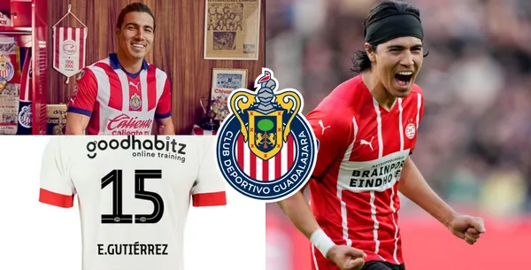 El número que portaría Erick Gutiérrez ahora que se convertirá en el nuevo refuerzo de Chivas.