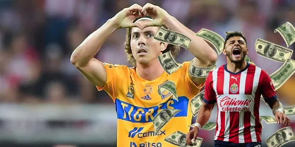 El sueldo que podría tener Alexis Vega si termina saliendo de Chivas y jugando para Tigres