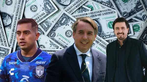 Erick Sánchez con Azcárraga y Amaury Vergara