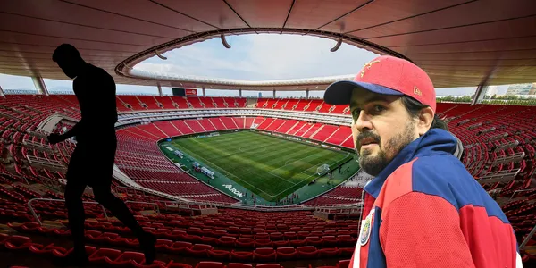 Estadio Akron de fondo tomado de Omnilife, con Amaury al frente