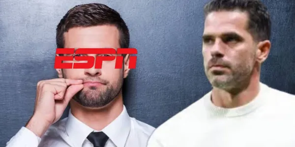 Fernando Gago y a lado el logo de ESPN / Foto Getty