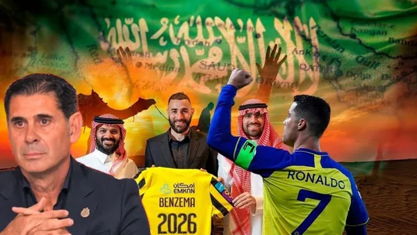 Fernando Hierro y Benzema y Ronaldo en la Liga Arabe