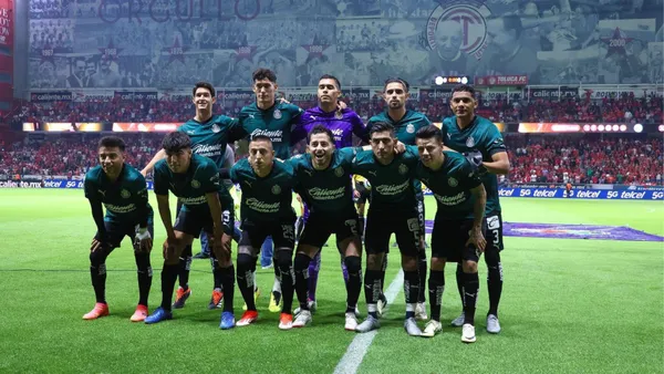 Foto de los jugadores de Chivas vs Toluca